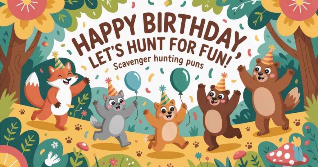 Funny Scavenger Hunt Puns 