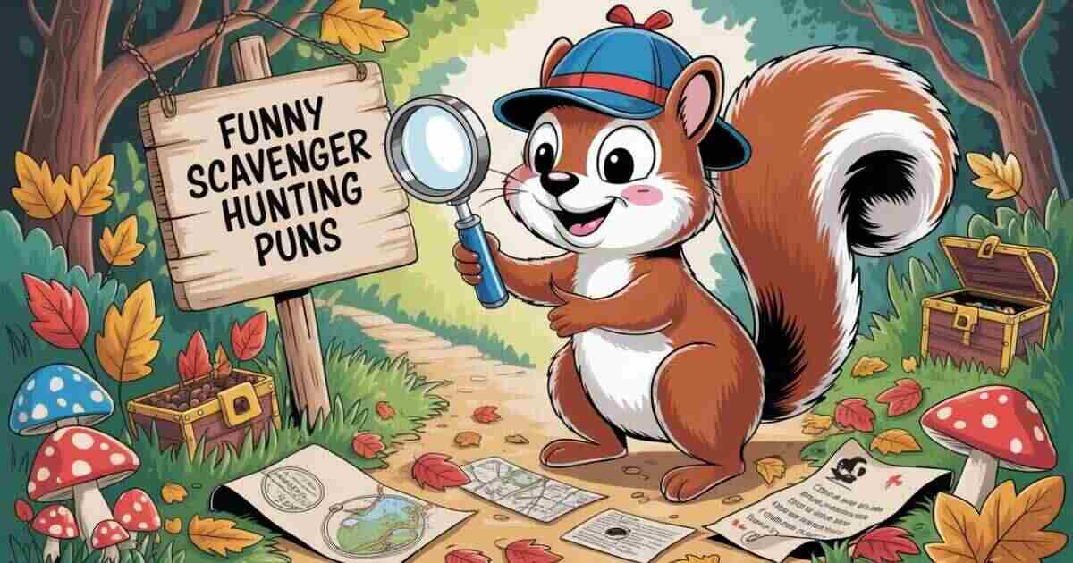 Funny Scavenger Hunt Puns